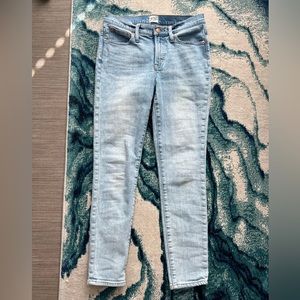 J Crew light wash toothpick jeans